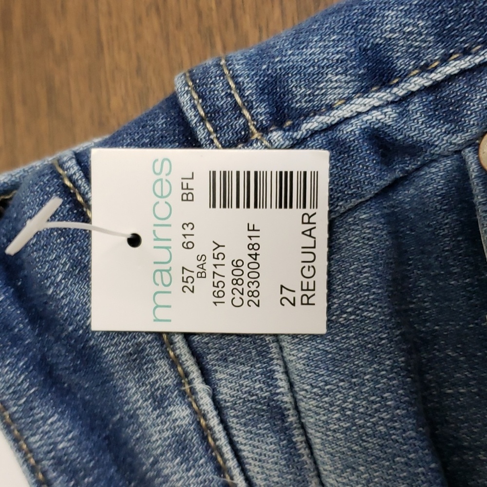 NWT Kancan Distressed Raw Hem Jeans sz 7 - Picture 6 of 7